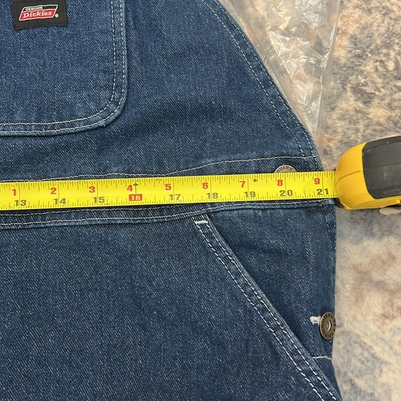 Dickies Blue Denim overalls with Red Label size large. - Picture 13 of 15